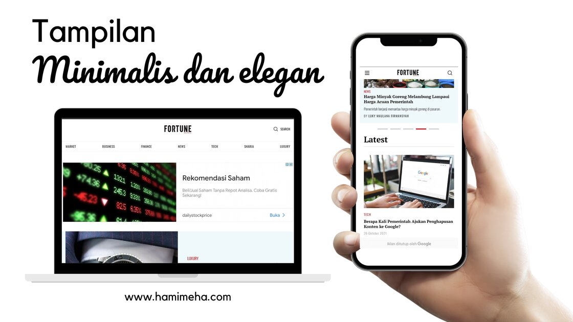 Tampilan web fortune indonesia