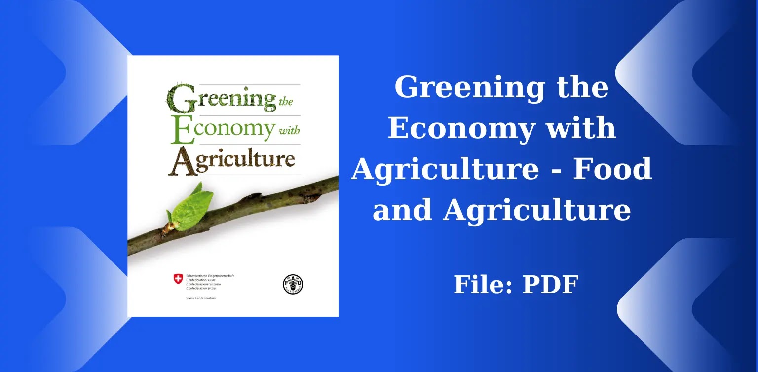 Free Books: Greening the Economy with Agriculture - Food and Agriculture