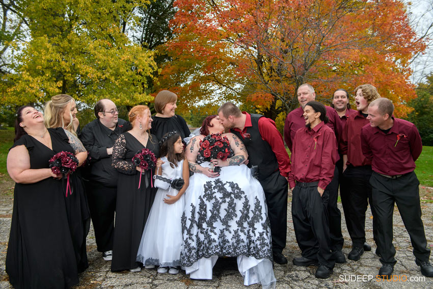 Saline Wedding Photography at American Legion Memorial Wheelchair Bride by SudeepStudio.com Ann Arbor Saline Wedding Photographer