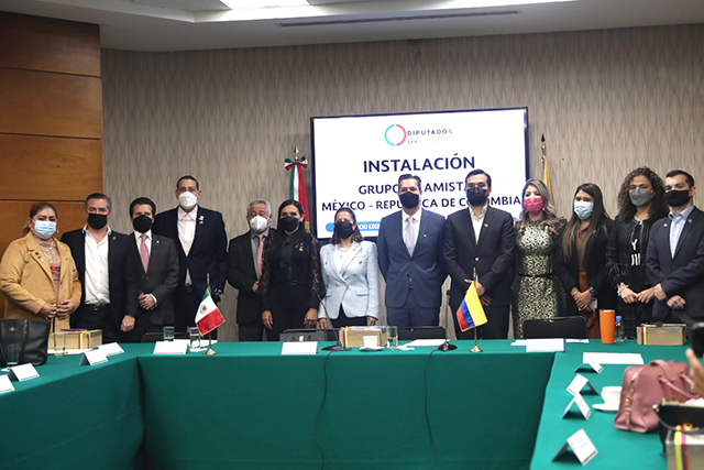 Instalan Grupo de Amistad México-República de Colombia