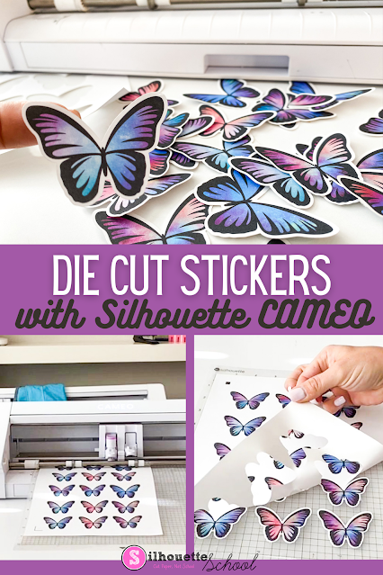 silhouette 101, silhouette america blog, die cut stickers, print and cut, online labels