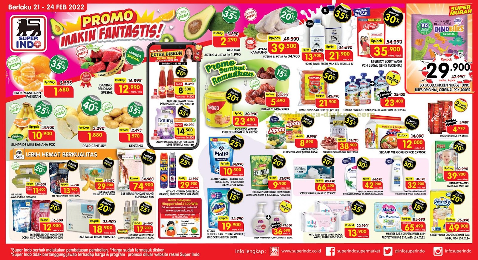 Promo SUPER INDO Awal Pekan Weekday Promo 21-24 Februari 2022