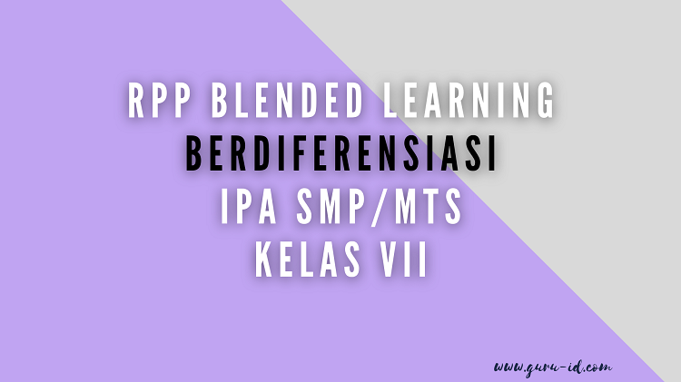 rpp blended learning IPA SMP kelas 7 Semester 2