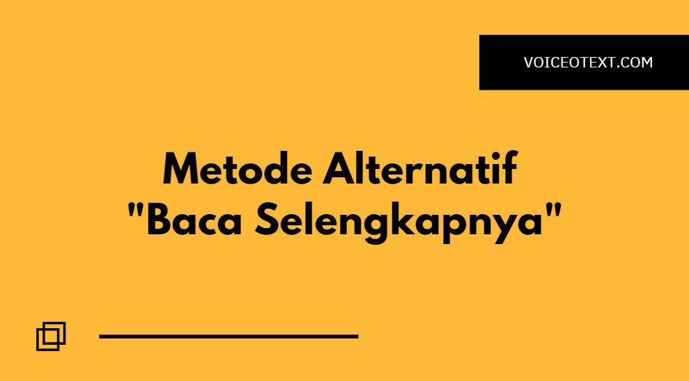 metode alternatif buat baca selengkapnya di whatsapp