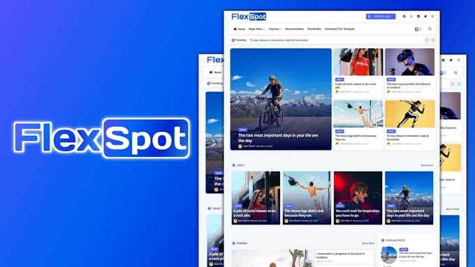 Flexspot - Magazine & Lite Loading Blogger Template