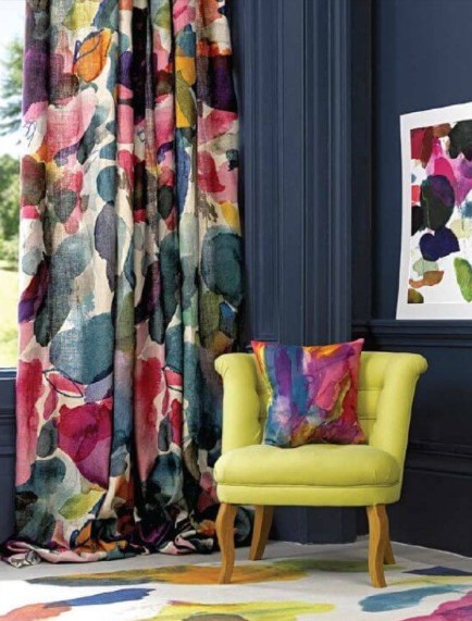 colorful curtains for living room