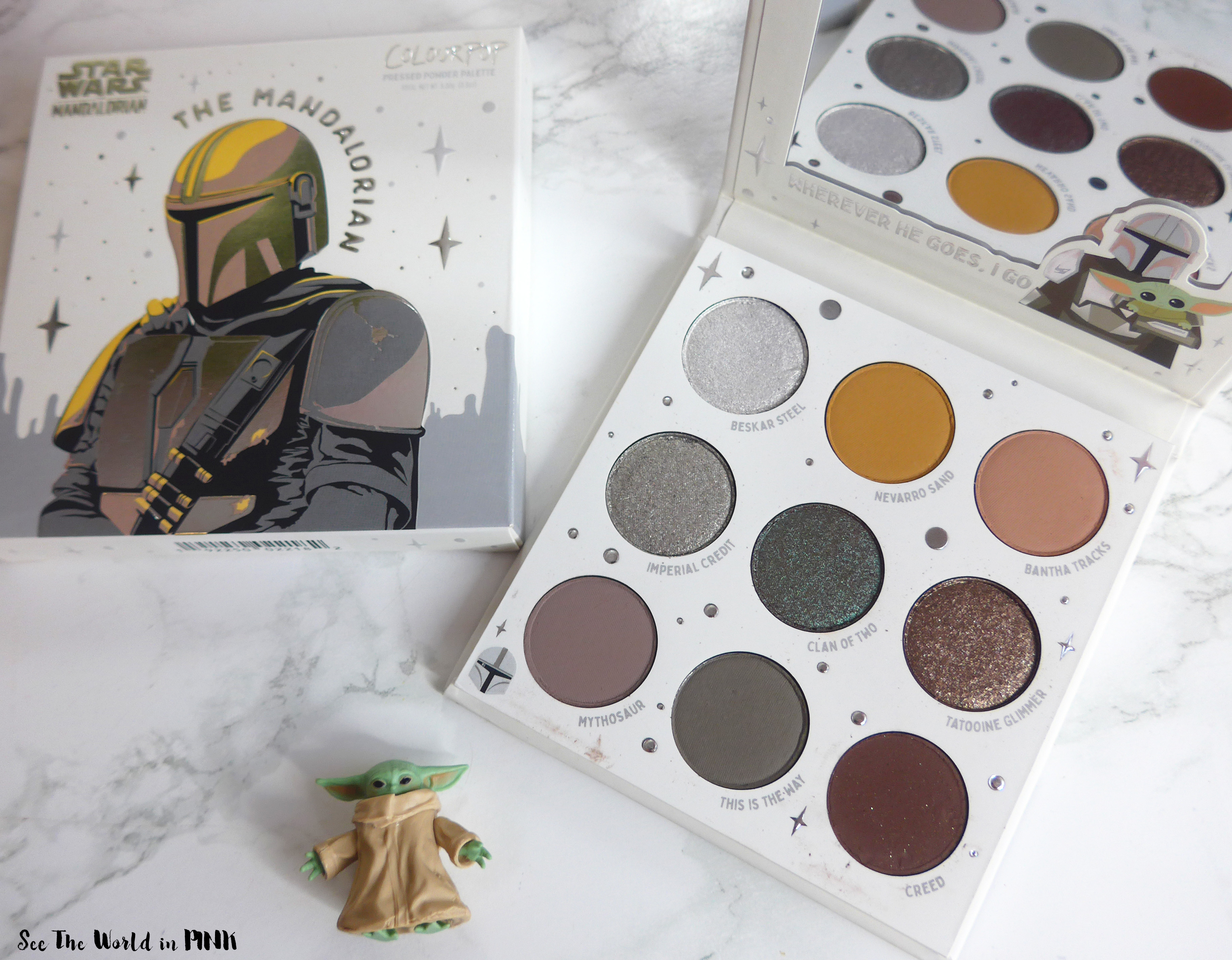 ColourPop The Mandalorian Shadow Palette and The Rescue Lux Lip Oil Kit - Swatches, Reviews and Two Looks