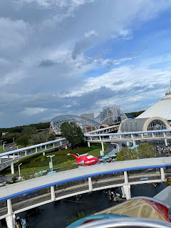 Tron Lightcycle Run Roller Coaster From Astro Orbiter Magic Kingdom Disney World