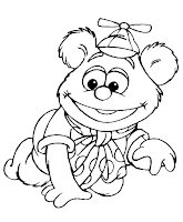 Muppet Babies colouring page