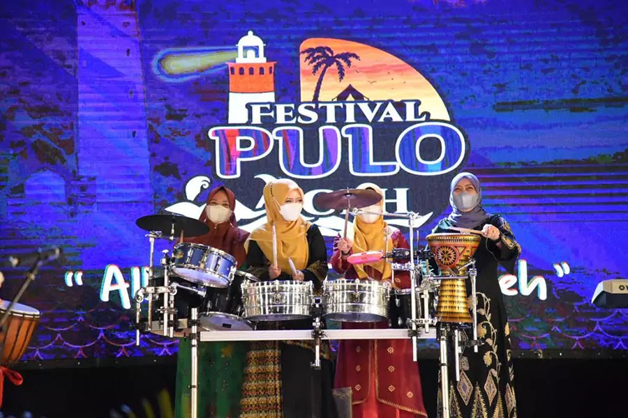 Puncak Festival Pulo Aceh 2022 Sukses Diadakan di Taman Ratu Safiatuddin