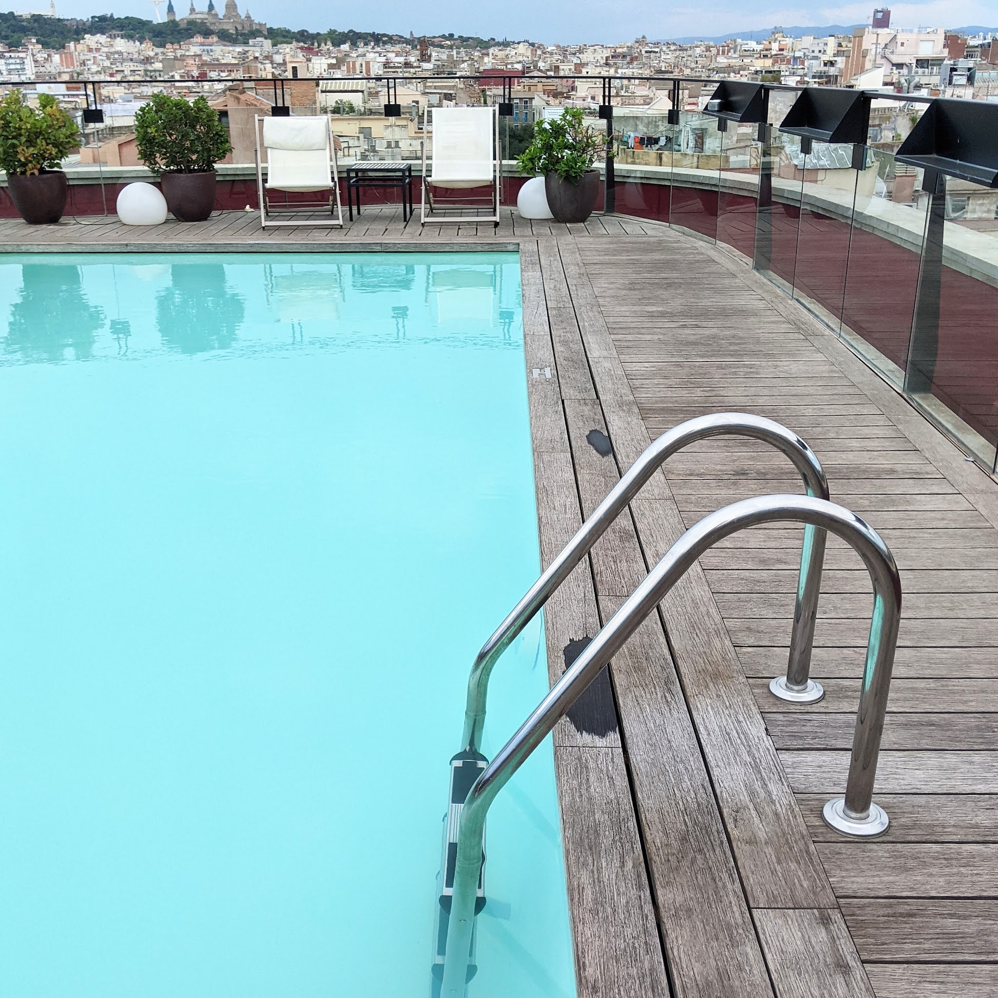 rooftop pool at hotel 1898 in barcelona Spain