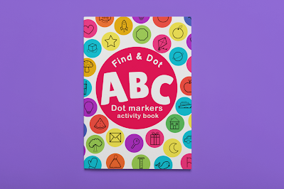 This activity book includes 2 words for each letter (uppercase and lowercase letters) ABC dot markers find and dot