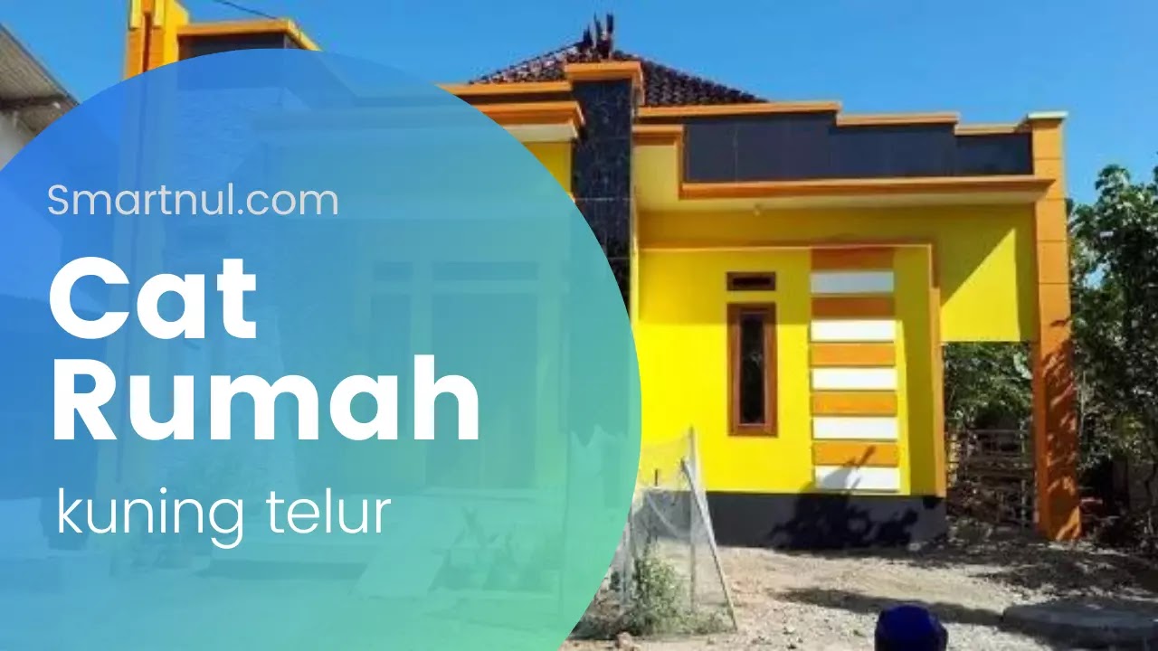 cat rumah warna kuning telur