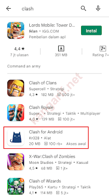 clash for android