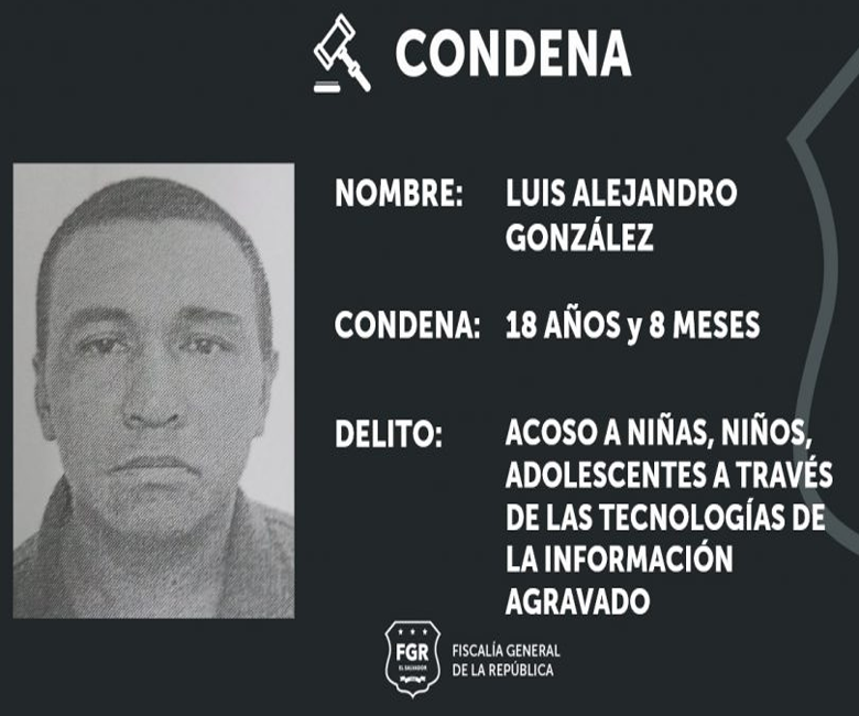 El Salvador: Acosador es condenado por asediar a una menor a través de redes sociales