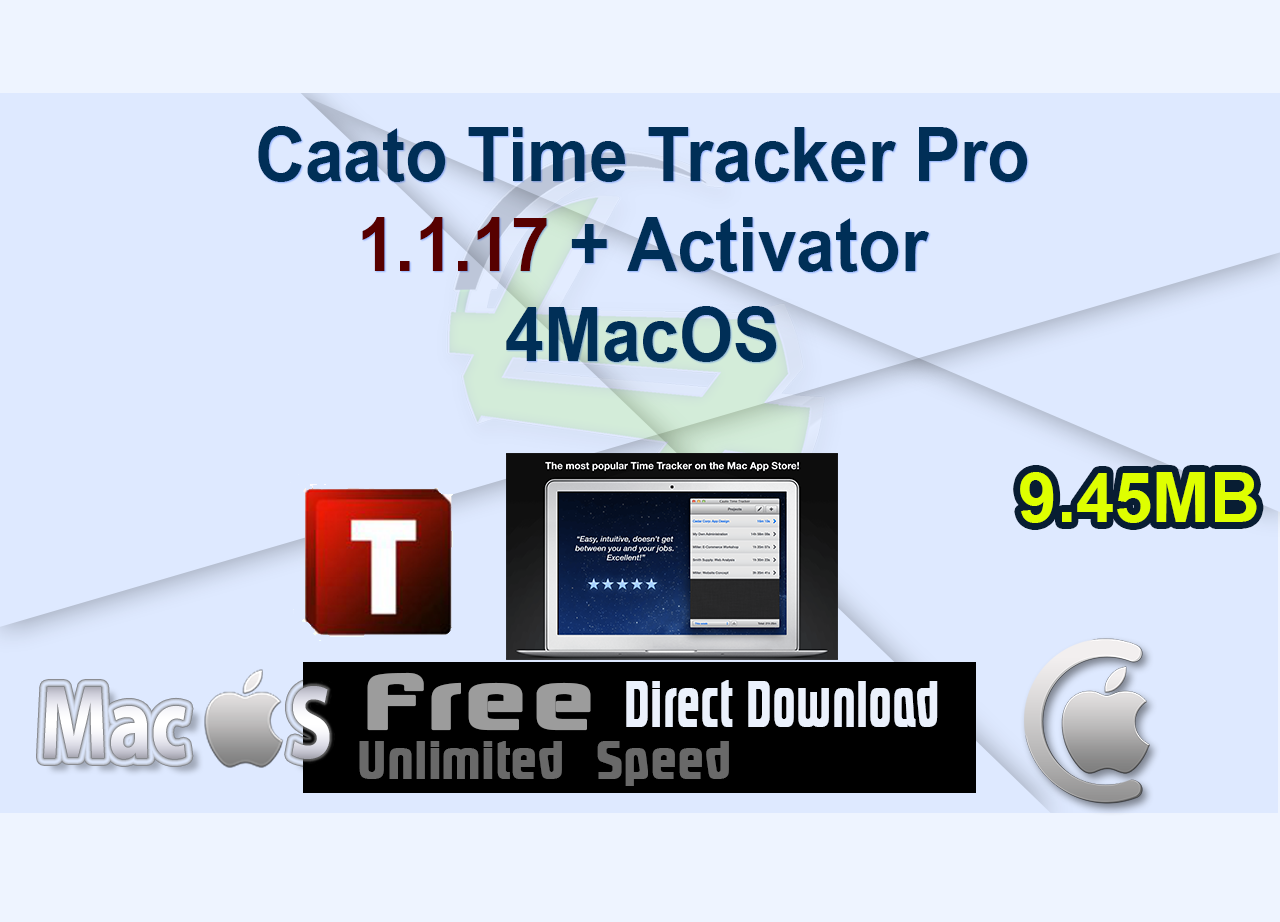 Caato Time Tracker Pro 1.1.17 + Activator 4MacOS