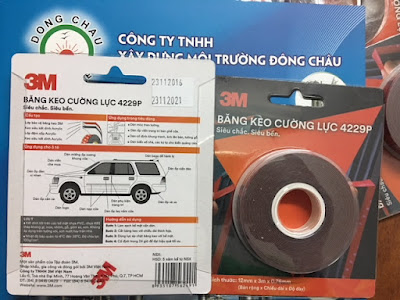 Băng keo cường lực 2 mặt 3M 4229P cuộn nhỏ dài 3 mét