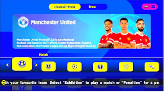 Download eFootball PES MU Edition PPSSPP TM Arts 2022 V3 Graphics HD And Latest Transfer