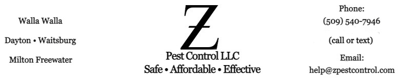 Ants, Spiders, Mice, Weeds - Z Pest Control LLC, Walla Walla, WA