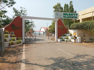 Main entrance gate to Bolgatty Palace and Island Resort in Kochi.