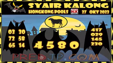 Prediksi Kalong Master HK Hari Ini 27 okt 2023