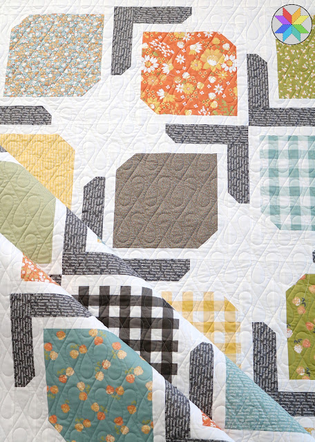 Dinner Party quilt pattern by Andy Knowlton of A Bright Corner - quilt pattern in four sizes, perfect for Layer Cake squares or fat quarters