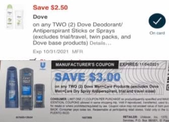 $2.50/2 Dove Women's Deodorant CVS APP ONLY MFR Digital Coupon (go to CVS App)