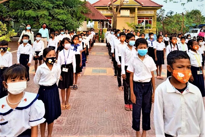 Cambodian children start schoo