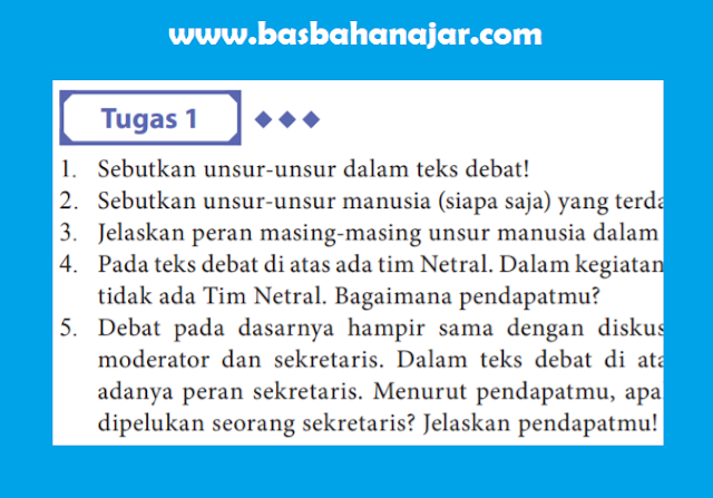 Bahasa Indonesia Kelas 10 Halaman 182 Tugas [Kunci Jawaban]