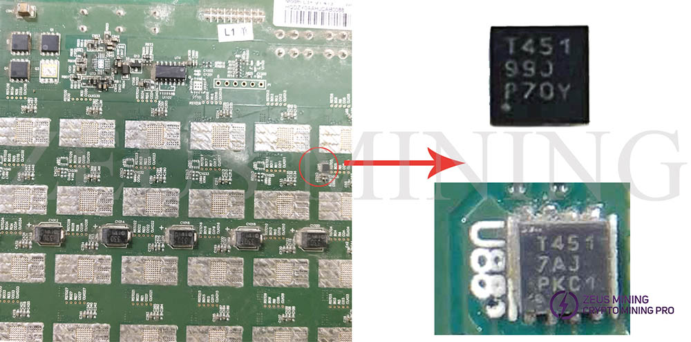 V1.413 version T451 temperature sensor chip