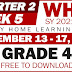 GRADE 4 WEEK 5: Quarter 2 Weekly Home Learning Plan (UPDATED)