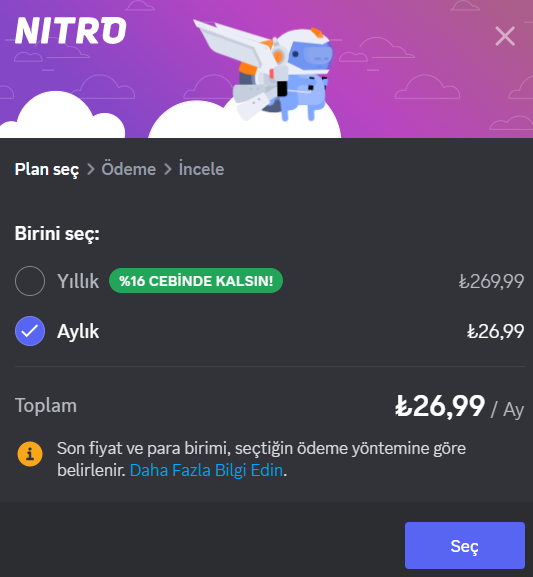 Discord Nitro Güncel Fiyatı