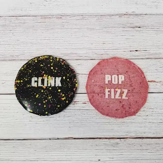 Pop Fizz Clink Coasters - New Year Party Decorations At Home