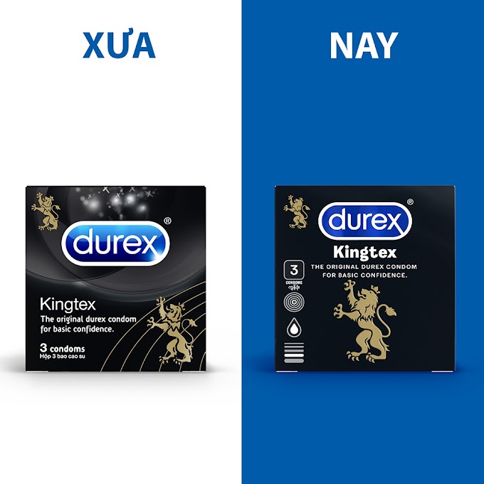 Mall Shop [ durex.officialstore ] Bộ 3 bao cao su Durex Kingtex 3 bao/hộp