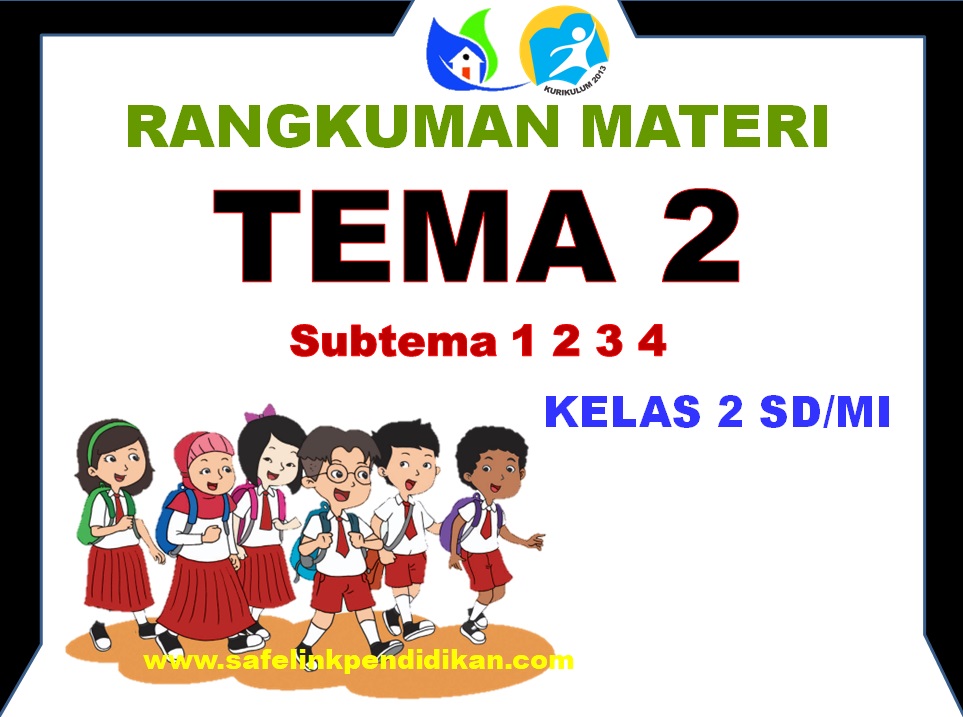 Rangkuman Materi Pembelajaran Tema 2 Kelas 2