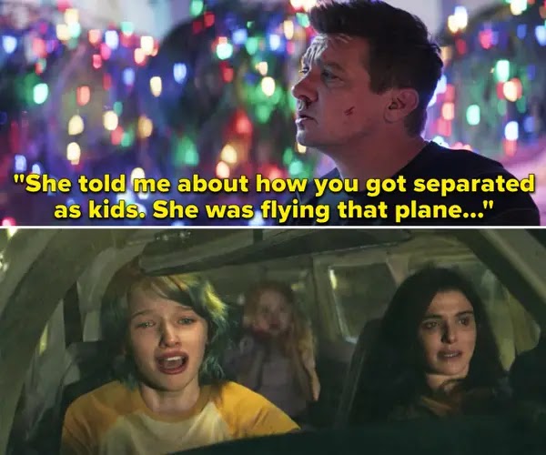 Another callback to Black Widow was when Clint and Yelena Discuss about how Natasha Flewd plane when she and Yelena were kids.