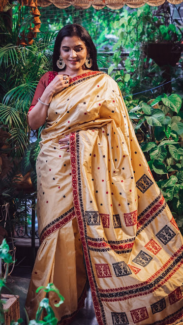 Assamese pat silk saree