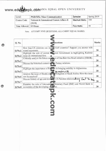 aiou-past-papers-msc-mass-communication-5633