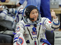 Japanese billionaire Maezawa blasts off into space.