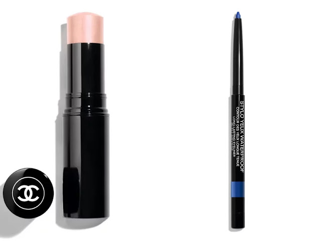 Chanel Baume Essentiel Multi-Use Glow Stick Spring 2024 Mermaid Glow, Chanel Stylo Sourcils Waterproof Spring 2024 review swatches