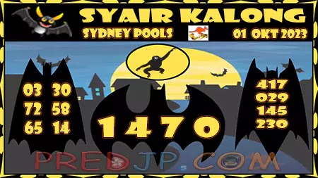 Prediksi Sydney Kalong Keramat Minggu 01-Oktober-2023