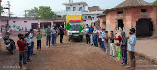 सेव द चिल्ड्रन संस्था के सुरक्षित स्कूल वापसी अभियान के जागरूकता रथ को हरी झंडी दिखाकर किया रवाना