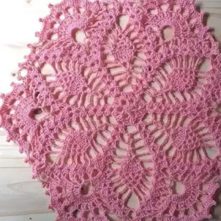 Tapete de piñas a Crochet