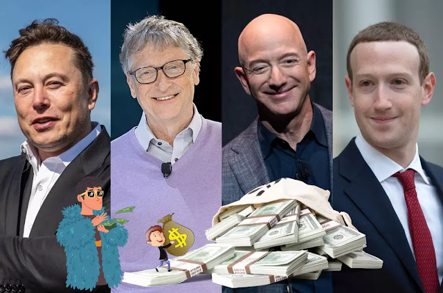 Look THE CHANGING FORTUNES the richest people in the world 2022