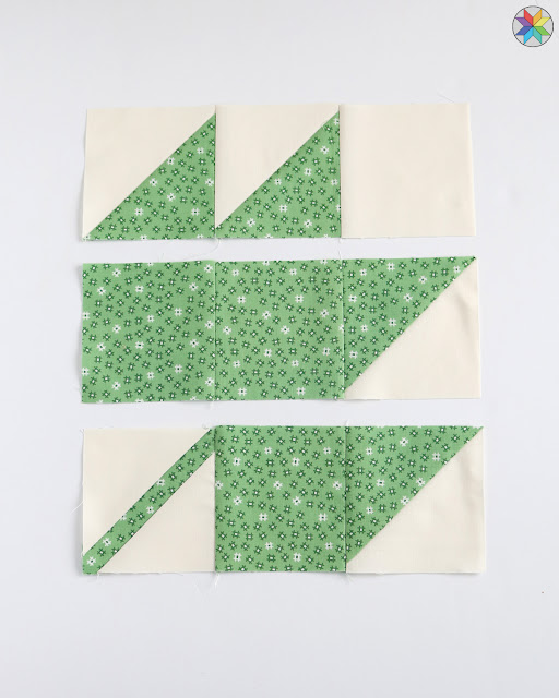 Maple Leaf quilt block tutorial by Andy Knowlton of A Bright Corner - a free quilt block pattern