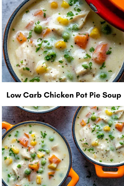 Low Carb Chicken Pot Pie Soup