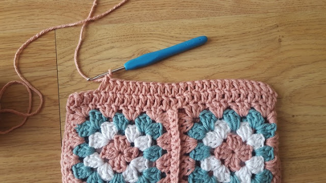 DIY Granny Squares Crochet Gift Bag
