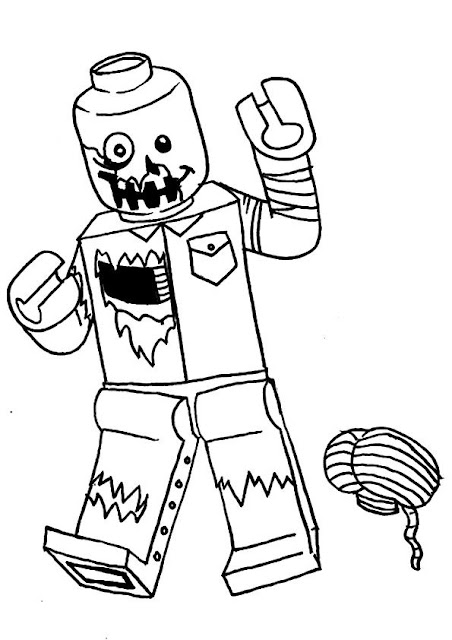 12 walking zombie coloring pages