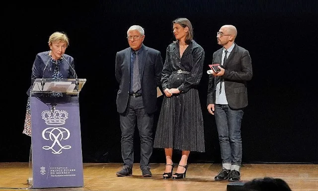 Princess Caroline of Hanover and Charlotte Casiraghi. Julia Kristeva. Chanel dress