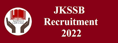 JKSSB Recruitment 2023 Apply Online For Various Posts at jkssb.nic.in